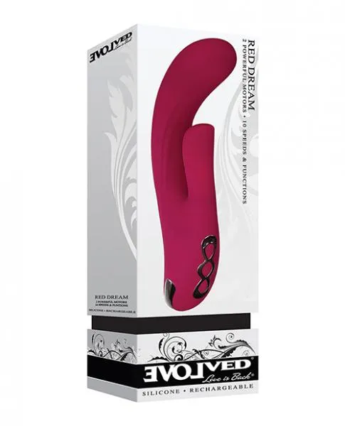 Vibrators Evolved Evolved Red Dream Dual Stim Rabbit Vibrator Vibrators Evolved Evolved Red Dream Dual Stim Rabbit Vibrator