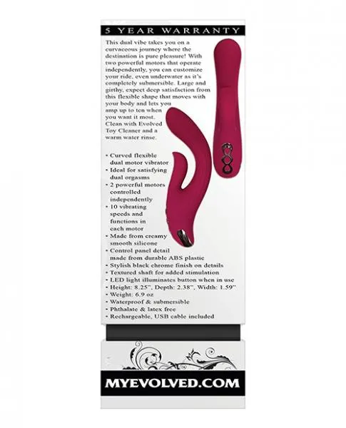 Vibrators Evolved Evolved Red Dream Dual Stim Rabbit Vibrator Vibrators Evolved Evolved Red Dream Dual Stim Rabbit Vibrator
