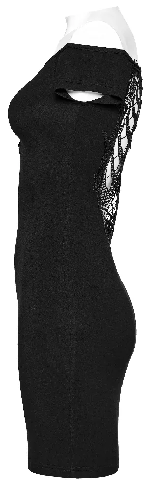 Anal EVEs SECRETS Sultry Lace Back OffShoulder Bodycon Dress for Women