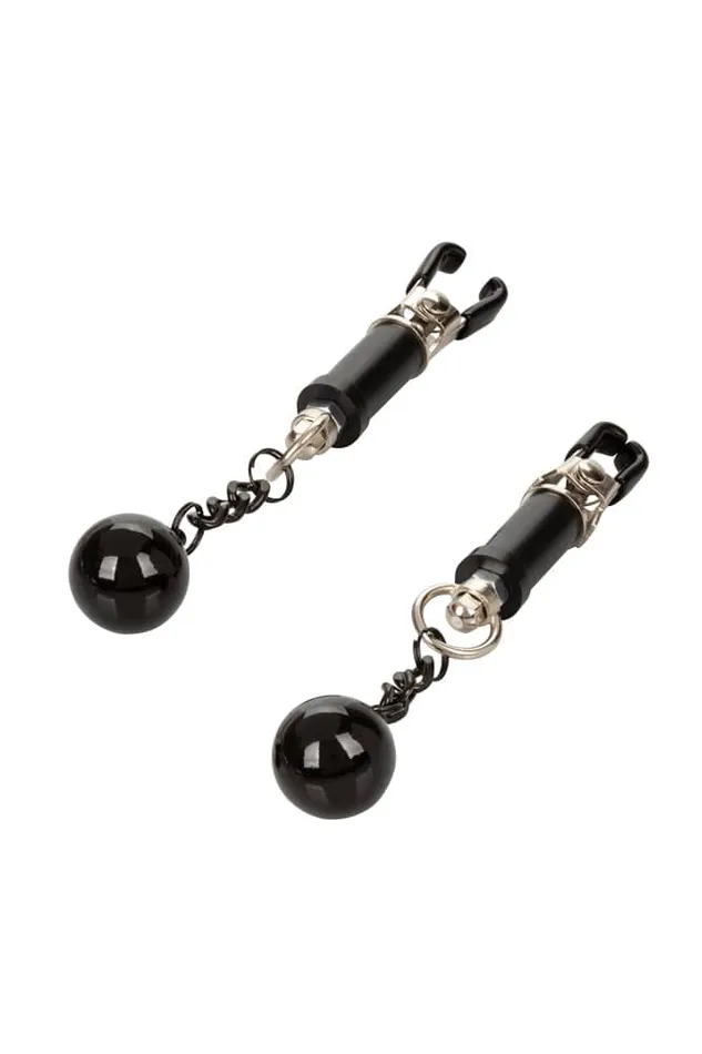 Cal Exotics Female Sex Toys Cal Exotics Nipple Grips Weighted Twist Nipple Clamps
