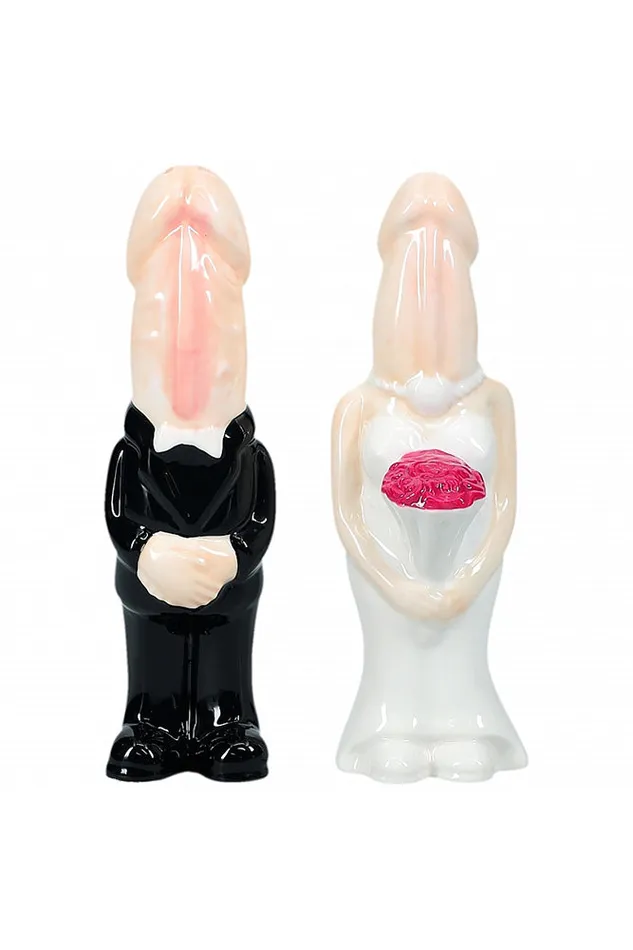 Dildos Shots Toys The Dickheads Salt And Pepper Shaker Beige Shots Toys
