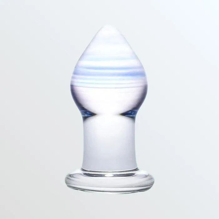 Gls Gls Amethyst Rain Glass Butt Plug Anal