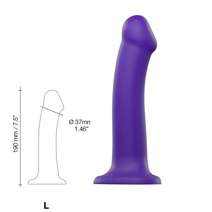 Strap On Me Dual Density Dildo Large Purple STRAP ON ME Female Sex Toys