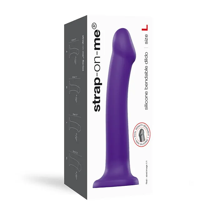 Strap On Me Dual Density Dildo Large Purple STRAP ON ME Female Sex Toys