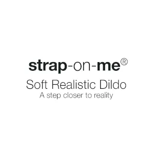 STRAP ON ME Female Sex Toys Strap On Me Soft Realistic Dildo Large Black