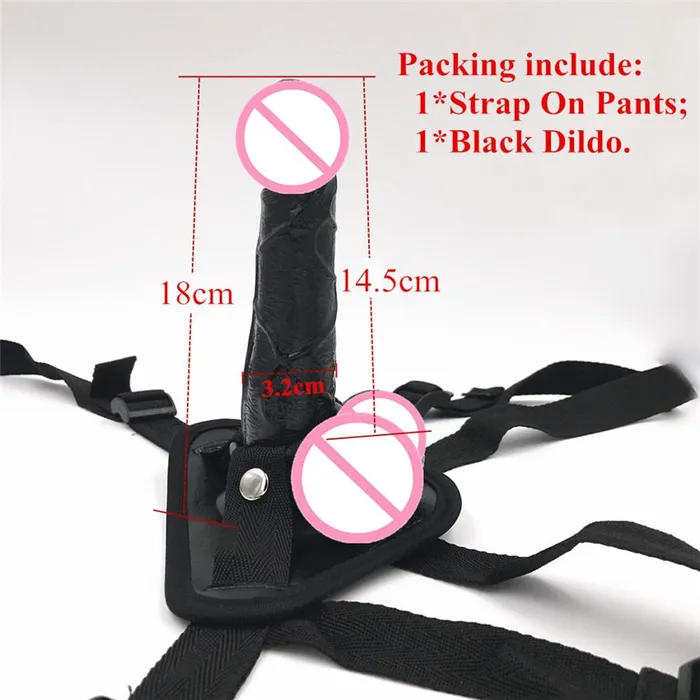 Female Sex Toys LAZADASEXTOYS Strap On Realistic Dildo Pants For Woman Men Couples Strapon Dildos Panties For Lesbian Gay Adult Game Sex Toys for Adult Cock