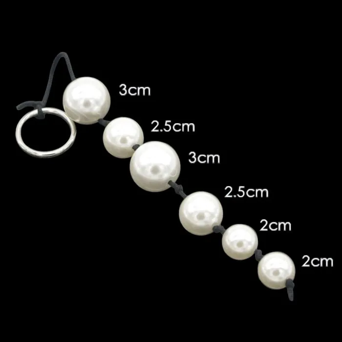 Glossy Pearl Beads Lovegasm Male Sex Toys