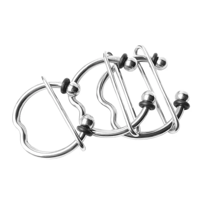 Lovegasm Male Sex Toys Horseshoe Ring Adjustable Bondage Stainless Steel NonVibrating Penis Ring NonSilicone