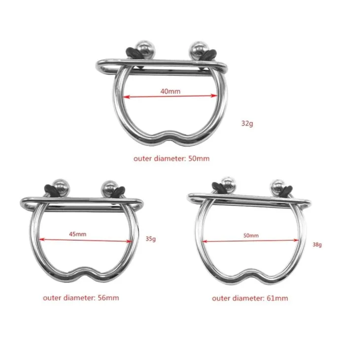 Lovegasm Male Sex Toys Horseshoe Ring Adjustable Bondage Stainless Steel NonVibrating Penis Ring NonSilicone