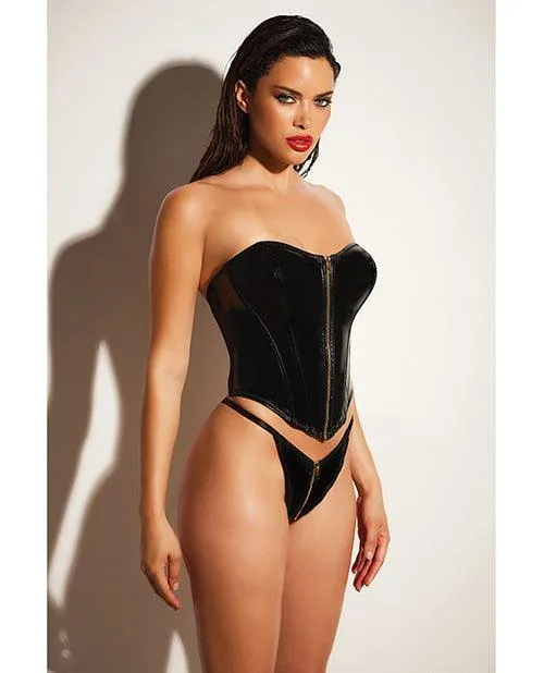 Female Sex Toys Fetish Rider Vinyl Bustier Wfront Zipper Panty Black Oh La La Cheri Female Sex Toys Fetish Rider Vinyl Bustier Wfront Zipper Panty Black Oh La La Cheri