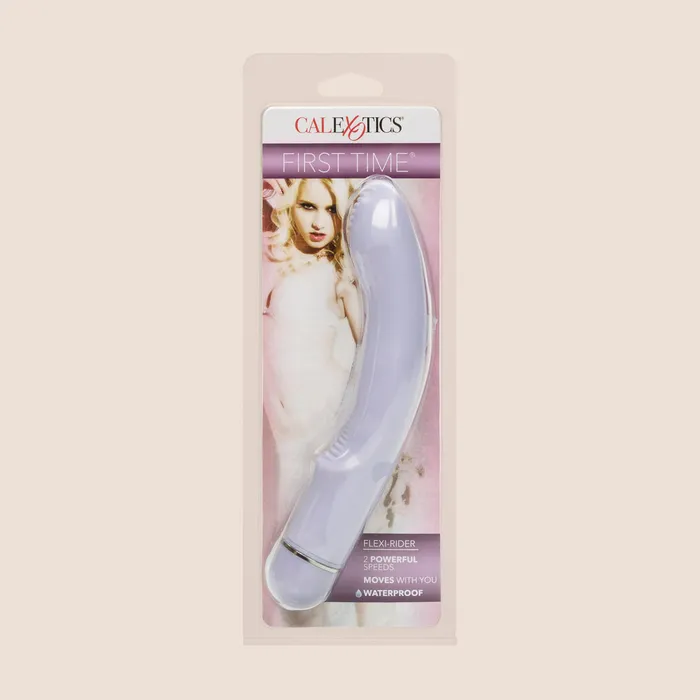 First Time Flexi Rider ribbed texture at top and base of shaft California Exotic Novelties LLC Female Sex Toys