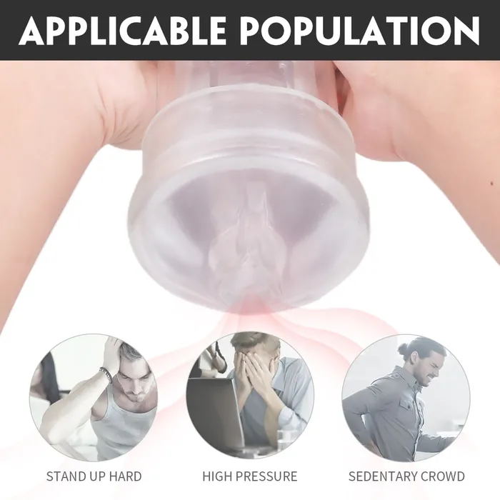 Male Sex Toys 9 Patterns 34 Suctions Transparent Male Masturbator Realistic Stimulation YOSPOSS